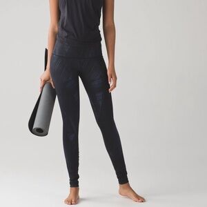 LULULEMON High Rise Wunder Under Pant Wind Chill Deep Navy Black